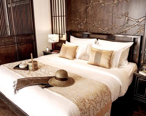 Conceptualised with Asian-Vietnamese influences, all accommodation on the 10-suite boat is equipped with a private balcony and in-room lounge.
