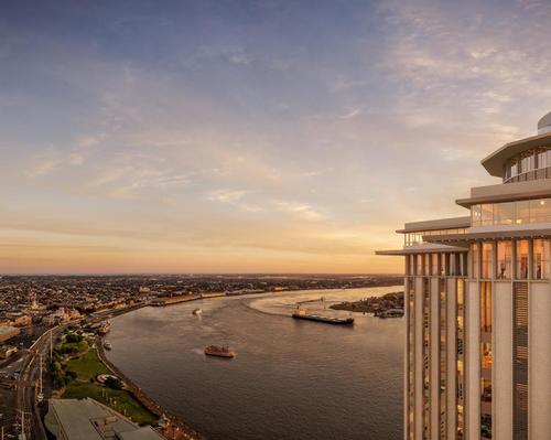 The property will have panoramic views of the Mississippi river.