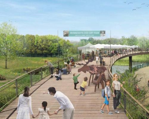 The Treetop Trail would transform the zoo's defunct monorail track / Minnesota Zoo