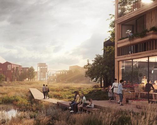 Fælledby will transform a former dumping ground and has been designed to accommodate 7,000 residents / Henning Larsen