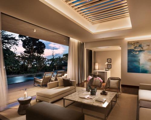 The 108-key resort has 90 rooms housed in traditional low-rise Malay-style buildings with ocean-views